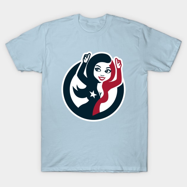 Houston Texans Cheerleaders T-Shirt by Carl Cordes